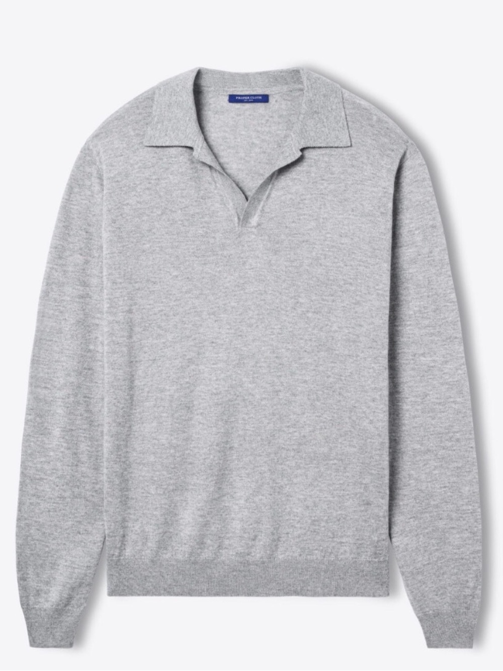 Rails small gray sweater collar
